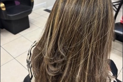 Long Hair styled at Misrak Beauty Salon