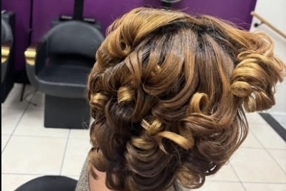 Curls styled at Misrak Beauty Salon
